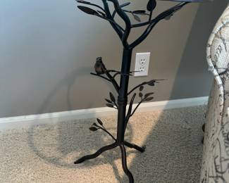 Pier 1 Bronze Perched Bird Accent Table