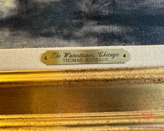 THOMAS KINKADE "The Watertower, Chicago" Limited Edition Gallery Proof on Canvas (285/700)