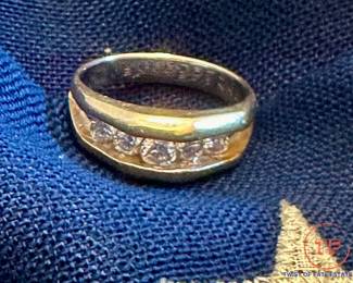 14KT GOLD Men's Diamond Ring