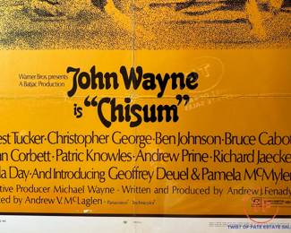 JOHN WAYNE "The Legend" Framed Original Movie Poster (1970)