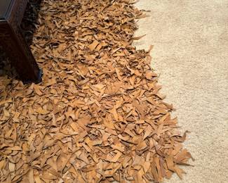 Leather Shag Area Rug