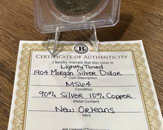 1904 O MORGAN Silver Dollar (MS-64)