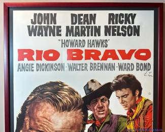 JOHN WAYNE "Rio Bravo" Framed Original Movie Poster (1959)