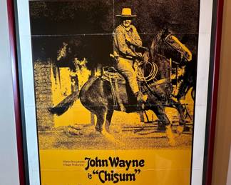JOHN WAYNE "The Legend" Framed Original Movie Poster (1970)