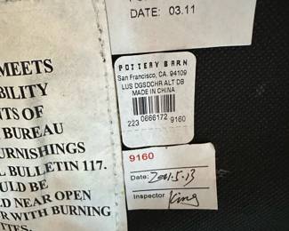 Pottery Barn Distressed Leather Chair