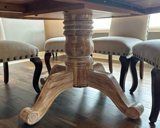 POTTERY BARN Round Dining Table and Chair Set
