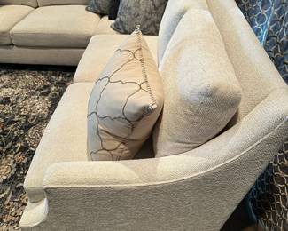 BERNHARDT Larson 3 Piece  Sectional Sofa in Merion White
