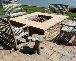 Outdoor Teakwood Glider Benches