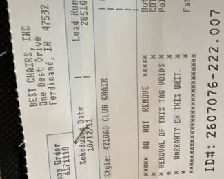 Best Chair Inc. Living Room Club Chair
