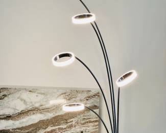 Artika Optical LED Integrated Floor Lamp, Chrome