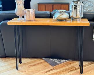 Hairpin Leg Sofa Table, Solid Wood
