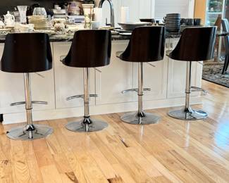 Modern Bar Stools, (set of four)