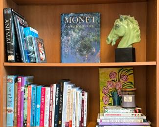 Horse Head Statue Green