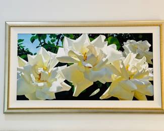 Brian Davis Original,  "Radiant Rose Quartet", Framed