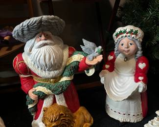 Ceramic Mr. and Mrs. Claus