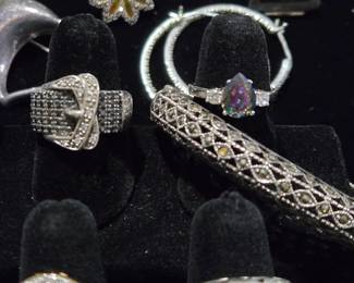 Sterling Silver Jewelry with Gemstones and Diamonds