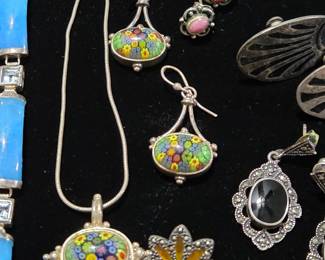 Sterling Silver Jewelry with Gemstones and Diamonds