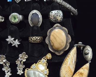 Sterling Silver Jewelry with Gemstones and Diamonds