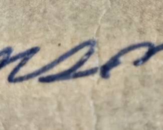 Jackie Robinson Signed/ Autographed Program