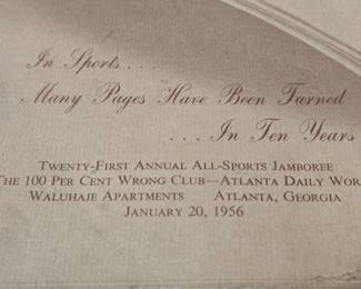 Jackie Robinson Signed/ Autographed Program