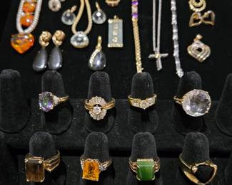 14K and 10K Gold Jewelry with Diamonds and Gemstones