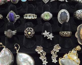 Sterling Silver Jewelry with Gemstones and Diamonds