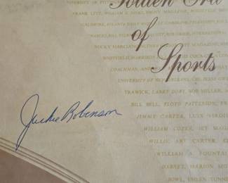 Jackie Robinson Signed/ Autographed Program