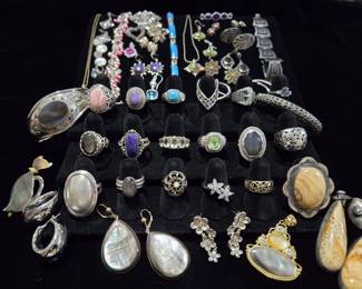 Sterling Silver Jewelry with Gemstones and Diamonds