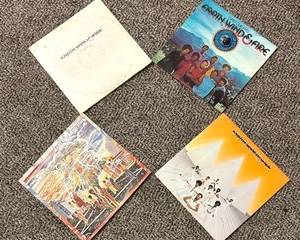 Four Fine Record Albums by Earth Wind and Fire including Gratitude, Open Our Eyes, Spirit and Last Days