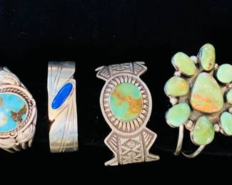 Sterling Native American Cuff Bracelets
