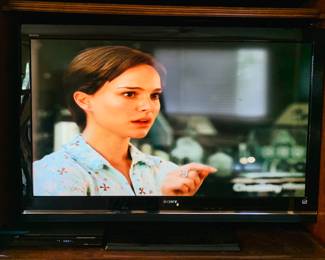 Close-up of 52" Sony Bravia TV