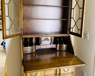 Inside Vintage Secretary