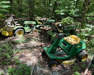 LOT OF FIVE LAWN MOWERS