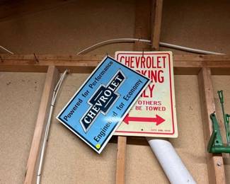 TWO CHEVROLET SIGNS