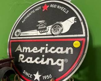 AMERICAN RACING SIGN