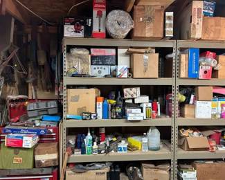 CONTENTS OF 1 SHELF, MISC. AUTO PARTS
