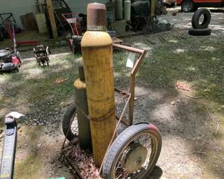 TORCH TANKS AND DOLLY