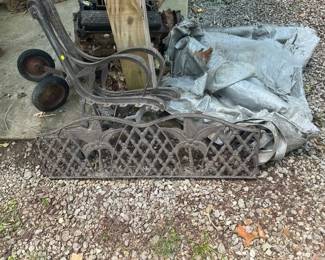 CAST IRON BENCH PIECES