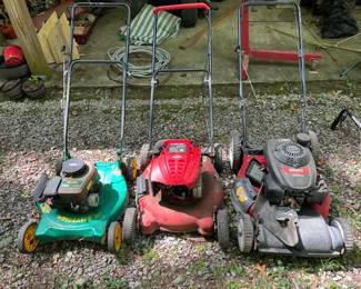 3 PUSH MOWERS