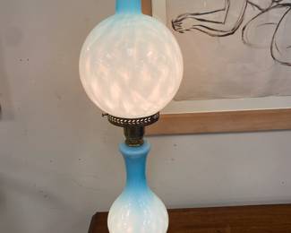 Beautiful Opalescent Glass Lamp