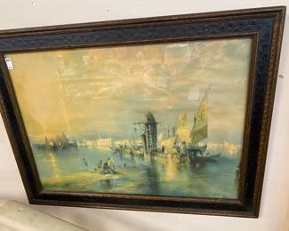 Signed 1898 nautical print
