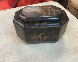 Antique Chinoiserie Tea Caddy