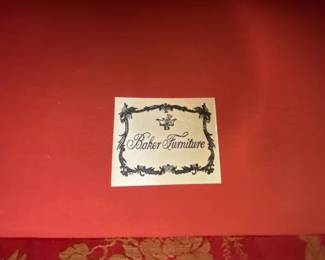 Detail of Vintage Baker Label