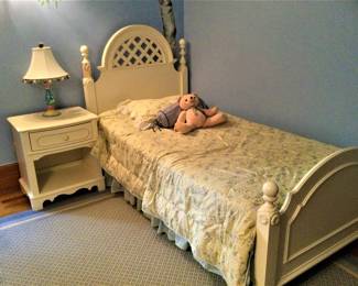 Twin Bed and Matching Bedside Table