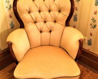 Antique Tufted Arm Chair
