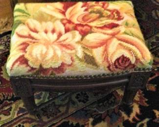 Needlepoint Footstool