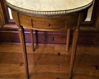 Antique Round  Louis  XVI  Side Table