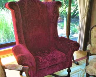 Tall Wing  Back Chair 