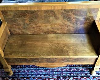 Burled Child's Bench 