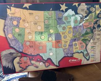 Fifty State Quarters Collector's Map